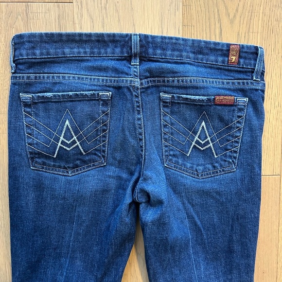 7 For All Mankind “A Pocket” Flare Jeans - Picture 3 of 9